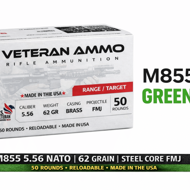 Green tip 5.56 ammunition 50 rounds